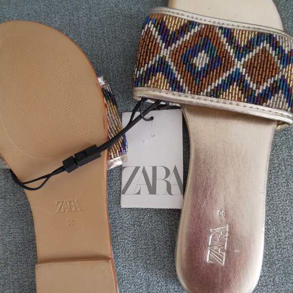 ZARA FLAT SANDALS - Picture 2 of 3